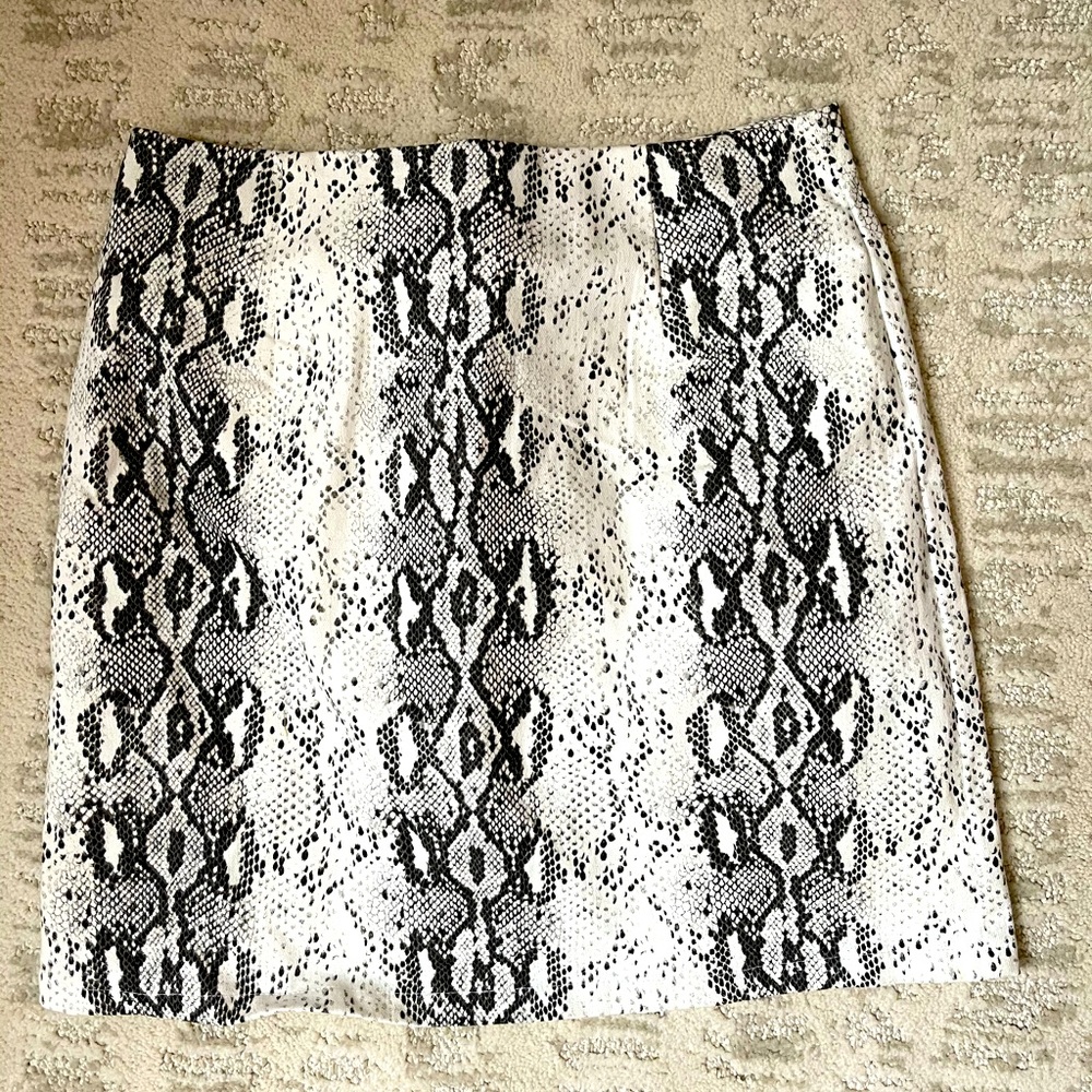 Snakeskin skirt